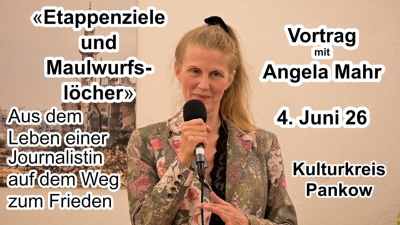 „Etappenziele und Maulwurfslöcher“ – Einblicke ins Journalistenleben – Vortrag am 4.6.26